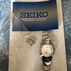 Seiko silver watch